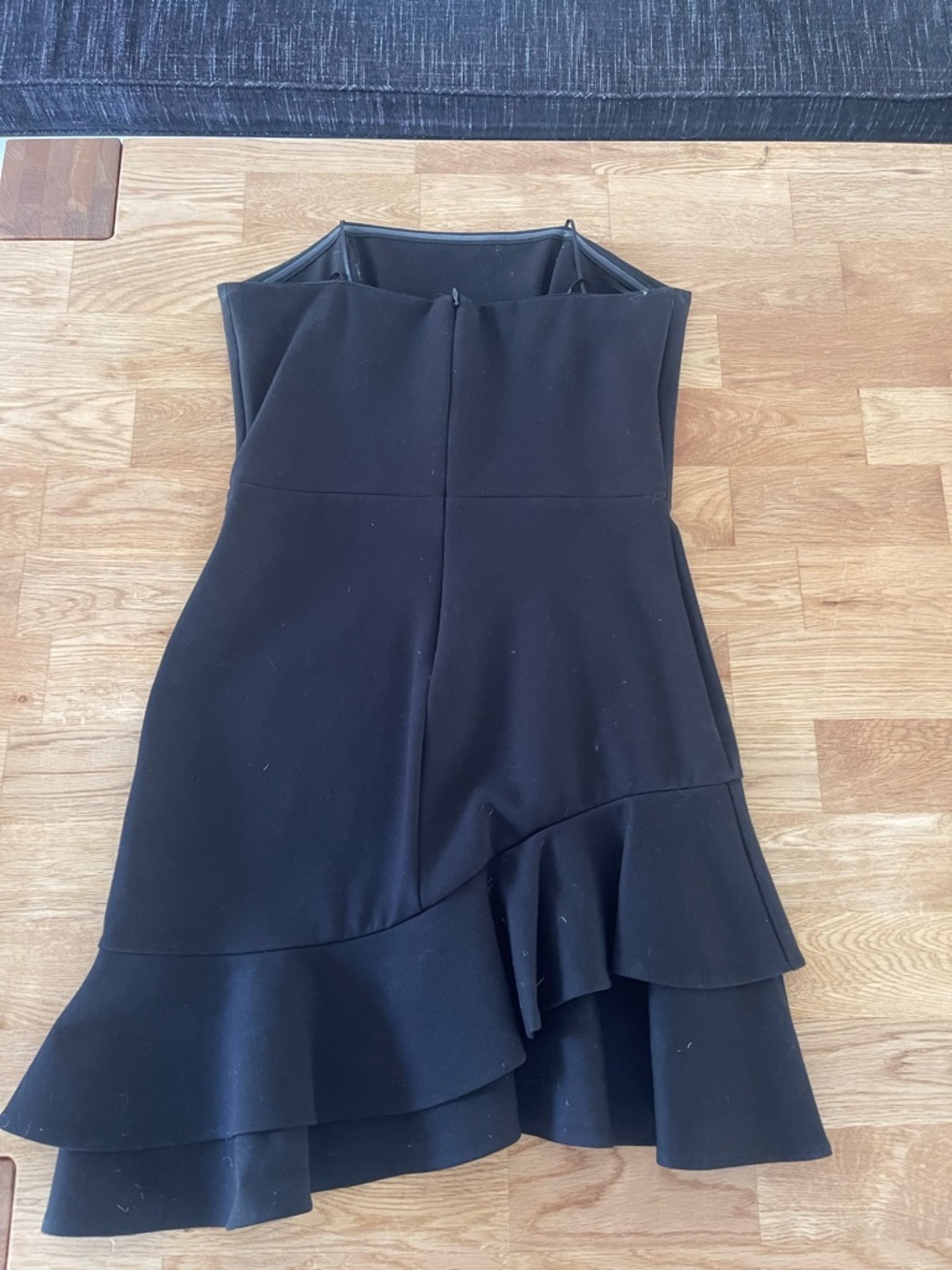Amanda Uprichard Strapless LBD Mini Dress, Black, Size Medium (4-6), Like New - Picture 3 of 14